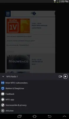 NPO Radio 1 android App screenshot 0