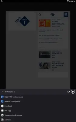 NPO Radio 1 android App screenshot 2