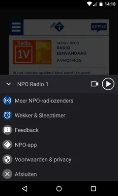 NPO Radio 1 android App screenshot 4